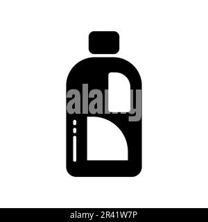 Detergent Fill Icon Symbol Vector. Black Glyph Detergent Icon Stock Vector