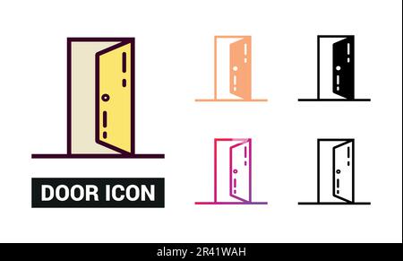 door icon vector