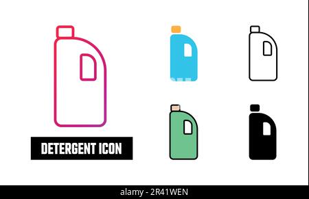 Detergent Icon Set Vector Illustration Stock Vector Image & Art - Alamy