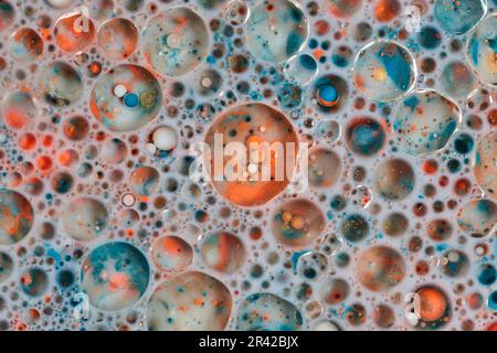Abstract Space Multicolored Worlds Background Stock Photo