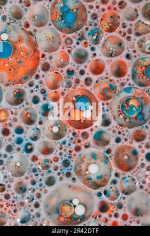 Abstract Cosmic Multicolored Worlds Background Stock Photo