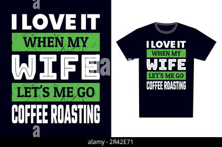 Coffee Roasting T Shirt Design Template Vector Stock Vector