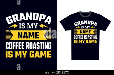 Coffee Roasting T Shirt Design Template Vector Stock Vector