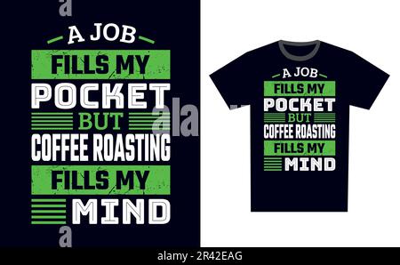 Coffee Roasting T Shirt Design Template Vector Stock Vector