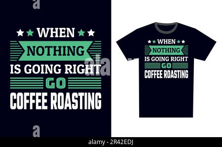 Coffee Roasting T Shirt Design Template Vector Stock Vector