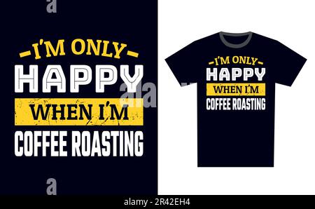 Coffee Roasting T Shirt Design Template Vector Stock Vector