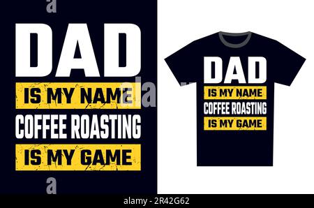 Coffee Roasting T Shirt Design Template Vector Stock Vector