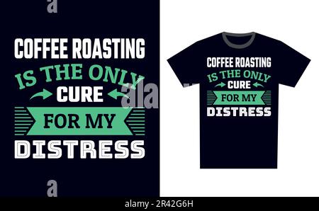 Coffee Roasting T Shirt Design Template Vector Stock Vector