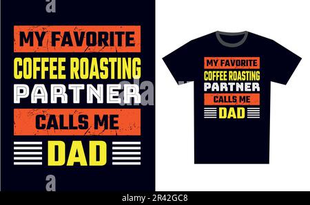 Coffee Roasting T Shirt Design Template Vector Stock Vector
