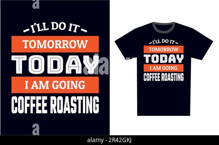 Coffee Roasting T Shirt Design Template Vector Stock Vector