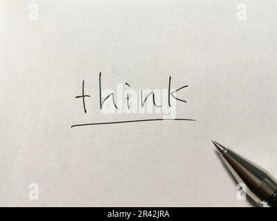 We are what we think symbol. Concept word We are what we think on ...
