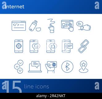 Internet icons Stock Vector