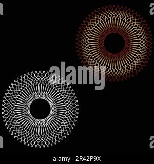 Beautiful elegant circular Stars design  for background and wall art. stylish gradient radial color. Highly scalable and premium metallic background f Stock Vector