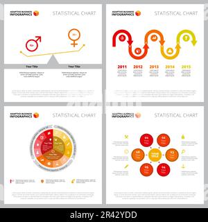 Set of modern infographic composition Stock Vector