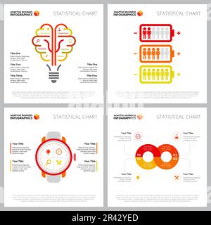 Set of creative infographic composition Stock Vector