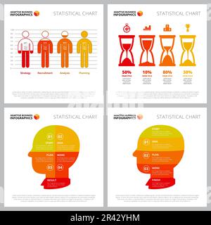 Collection of creative infographic composition Stock Vector