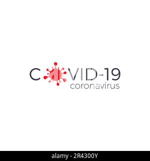 Covid-19 Corona Virus Logo vector. corona virus Stock Vector