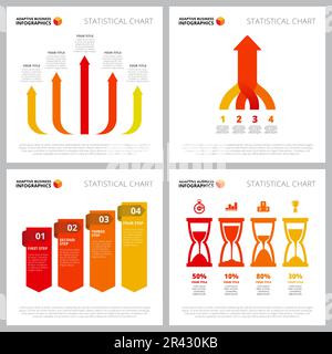 Colorful infographic layout set Stock Vector