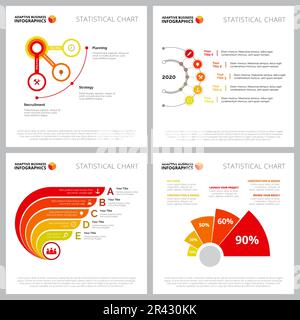 Collection of creative infographic template Stock Vector