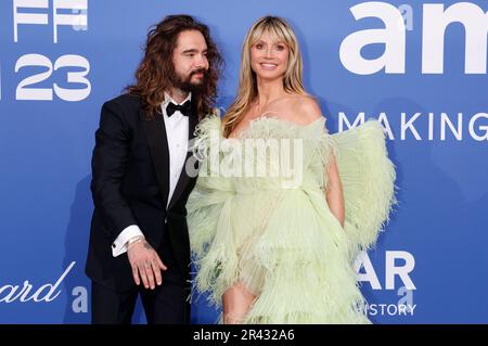 Tom Kaulitz mit Ehefrau Heidi Klum bei der 29. amfAR Gala Cannes im ...