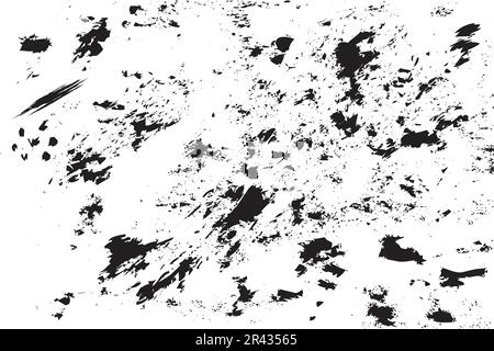 Black and white stained and rusty grunge effect on a white background. Abstract dust texture and grain grunge effect for backgrounds. Stained grunge t Stock Vector