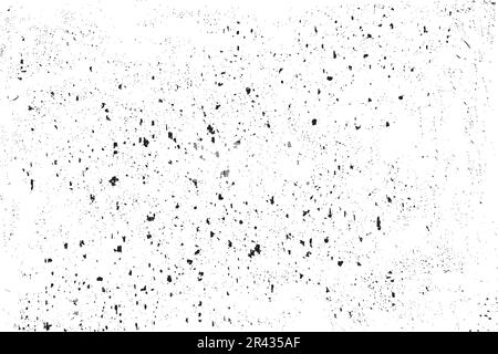 Rusty stained surface and concrete texture vector. Abstract grain and dust background grunge effect. Black and white grimy wall texture vector. Metal Stock Vector