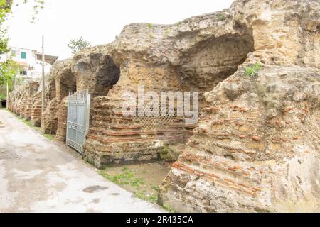 exterior walls of Piscina Mirabilis at Bacoli, Campania, Italy Stock Photo