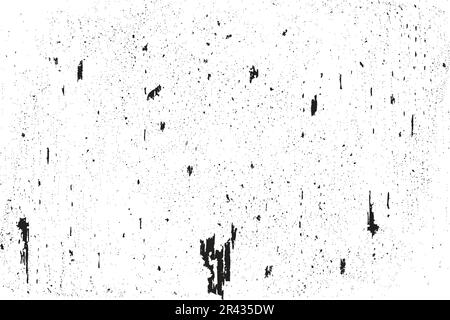 Grainy surface texture vector on a white background. Black and white dusty grunge effect for backgrounds. Grimy concrete texture and rusty metal surfa Stock Vector