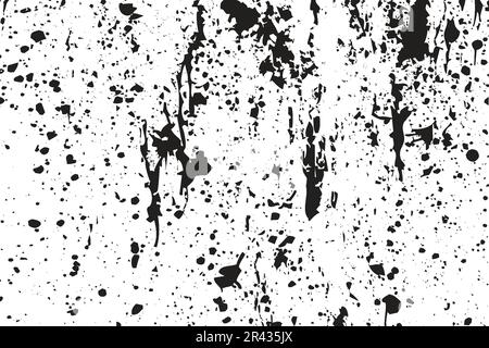 Metal and stained wall surface texture design. Rusty stained surface and concrete texture vector. Black and white grimy wall texture vector. Abstract Stock Vector
