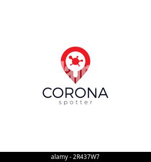 Corona Spotter simple design vector Stock Vector