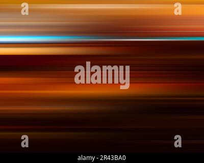 Abstract red light speed line in dark background. City light trails blur. Stock Photo
