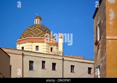 Italy, Italia, Sardinia, Alghero Church, Chiesa di San Michele, Church of Saint Michael Stock Photo