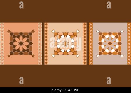 Arabic pattern Vectors. Islamic pattern. Geometric mandala. vintage tiles patterns antique seamless design. Stock Vector