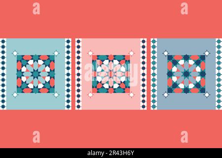 Arabic pattern Vectors. Islamic pattern. Geometric mandala. vintage tiles patterns antique seamless design. Stock Vector