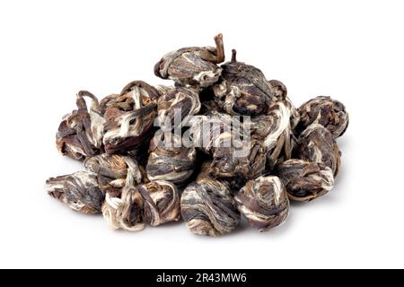 Chinese white tea isolated on white Stock Photo