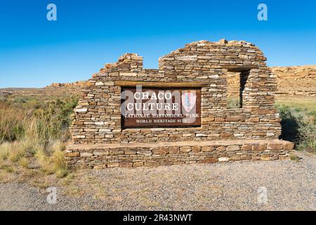 Visitor Center at Chaco Culture National Historical Park Stock