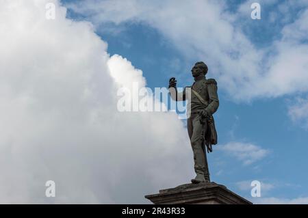 Statue of the Army General Antonio Jose de Sucre, Quito, Pichincha Province, Ecuador Stock Photo