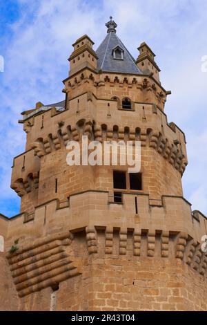 Olite, Palace of the Kings of Navarre, Castle, Navarre, Spain Stock Photo