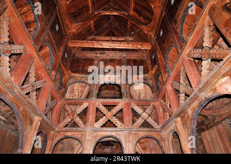 Borgund Stave Church, stavkirke, Borgund, Laerdal, Sogn og Fjordane, Norway Stock Photo