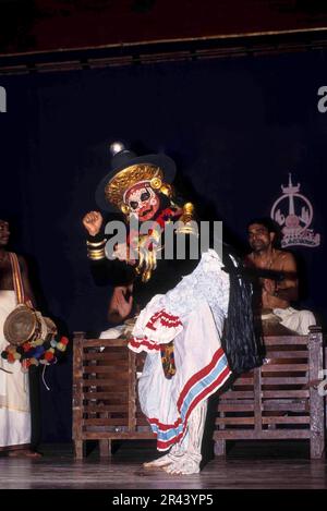 Koodiyattam, Kutiyattam, Sanskrit theatre performed in Kerala, India, Asia Stock Photo