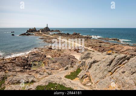 The iconic Corbière Lighthouse in Jersey, the world's first reinforced ...
