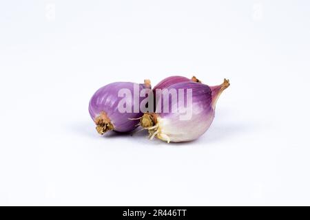 Premium Photo  Red shallots isolated on white background