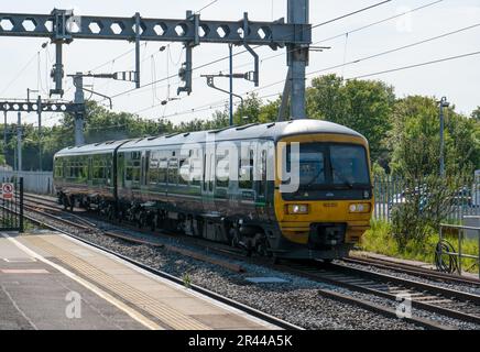 A Great Western Railway Diesel Commuter Train on the Great Western Mainline between London and Bristol. Stock Photo