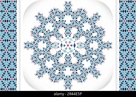 Islamic Art Geometric Patterns, Arabesque design decorative collection, background islamic ornament vector image Stock Vector