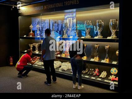 At the museum exposition in Santiago Bernabeu arena, Madrid Stock Photo