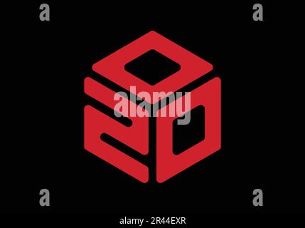 ZOO Initial Monogram Letter 200 Logo Design Vector Template z o o Cube Polygon Letter Logo Design Stock Vector