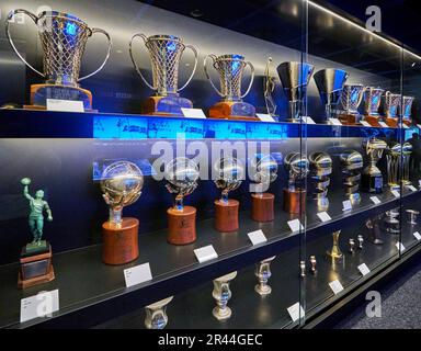 At the museum exposition in Santiago Bernabeu arena, Madrid Stock Photo