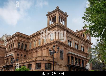 Edificio Coliseo Building (former Teatro Coliseo) at Avenida de la Constitucion Street - Seville, Andalusia, Spain Stock Photo