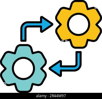 Adapt, change, conforming icon. Beautiful icon symbol for commercial use, printed files and presentations, Promotional Materials, web or any type of d Stock Vector