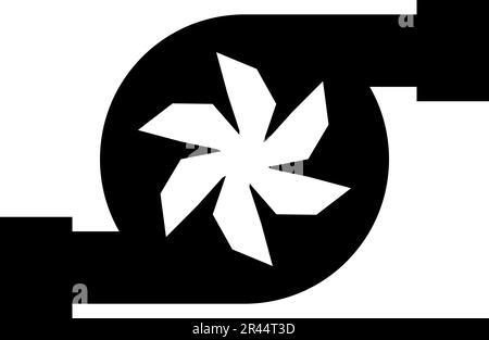 Turbine car mobile concept automobile turbo charger repair service turbocharger icon black color vector illustration image flat style simple Stock Vector
